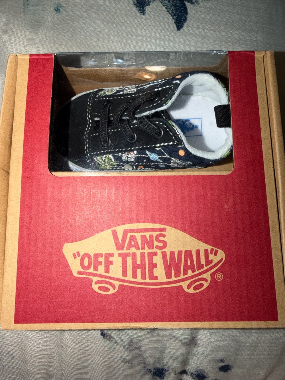 Vans Kids Black Floral Lace-Up Skate Shoes